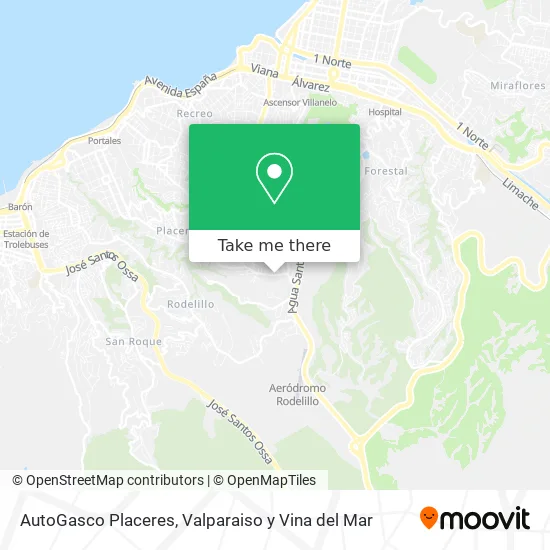 Mapa de AutoGasco Placeres