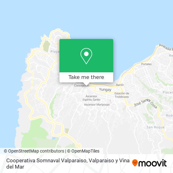 Cooperativa Somnaval Valparaiso map