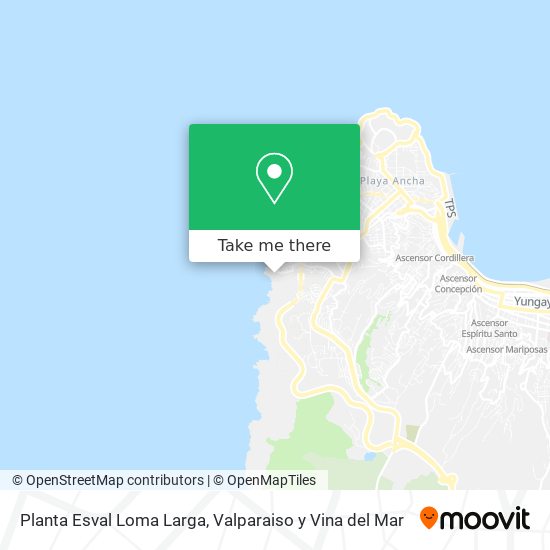 Planta Esval Loma Larga map