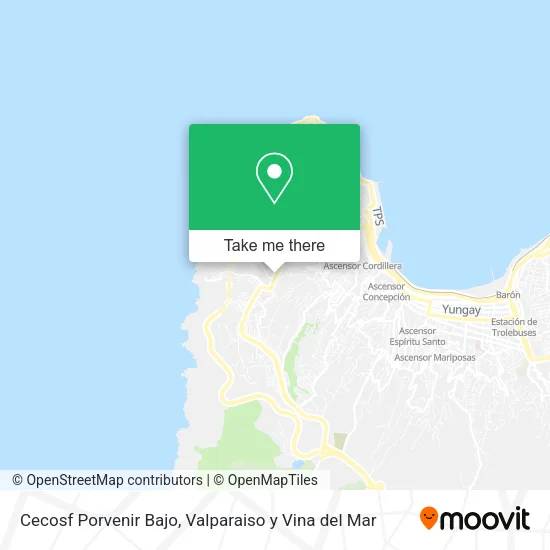 Cecosf Porvenir Bajo map