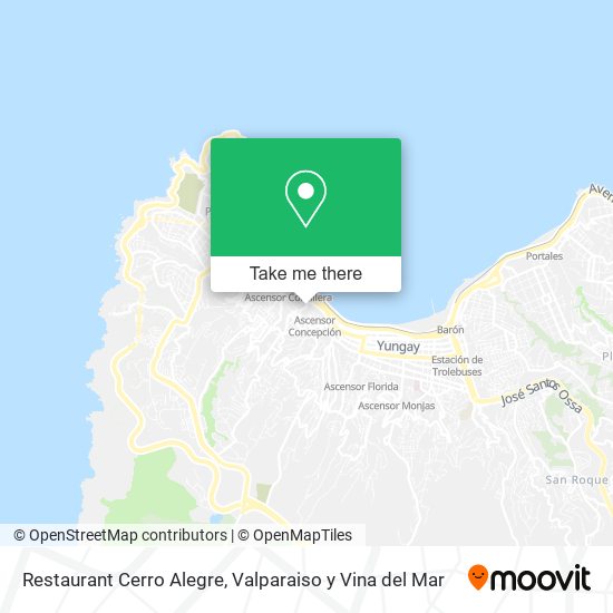 Restaurant Cerro Alegre map