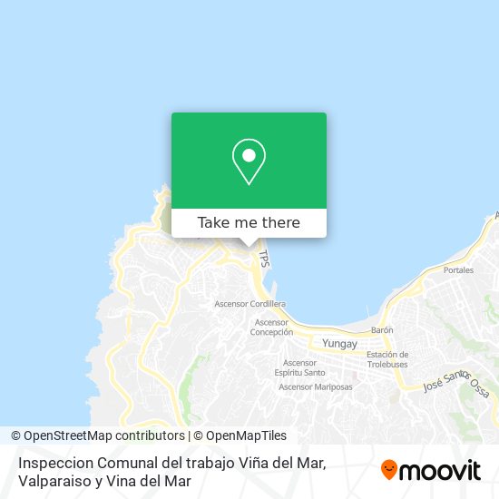 Mapa de Inspeccion Comunal del trabajo Viña del Mar