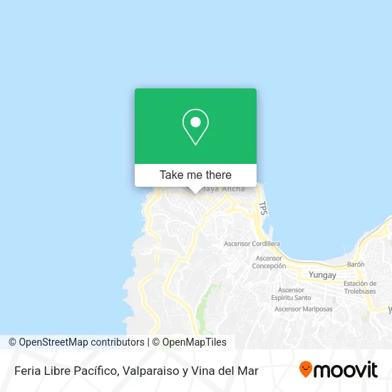 Mapa de Feria Libre Pacífico