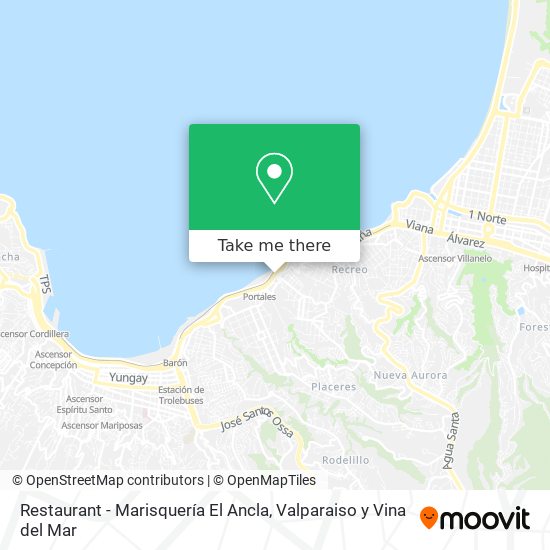 Mapa de Restaurant - Marisquería El Ancla