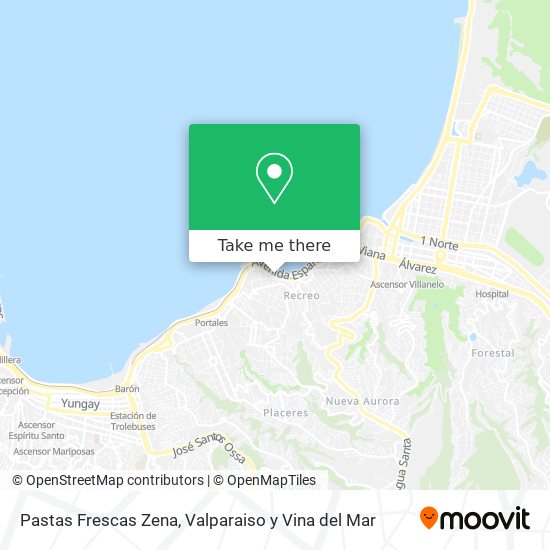 Pastas Frescas Zena map