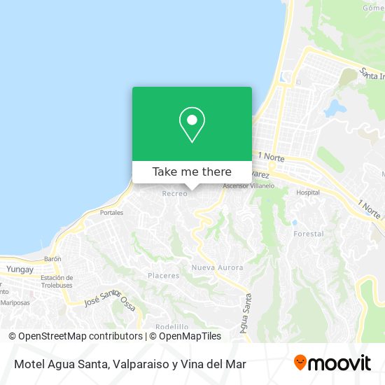 Motel Agua Santa map