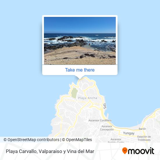 Playa Carvallo map