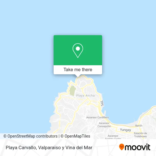 Mapa de Playa Carvallo