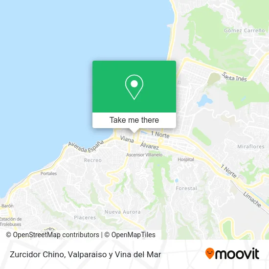 Mapa de Zurcidor Chino