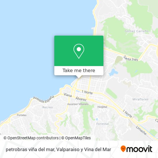 petrobras viña del mar map