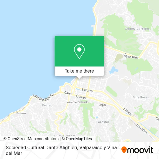 Sociedad Cultural Dante Alighieri map