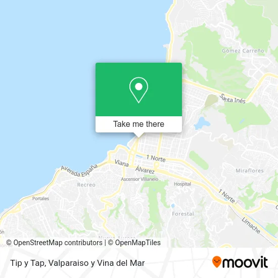 Mapa de Tip y Tap