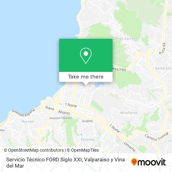 Mapa de Servicio Técnico FORD Siglo XXI