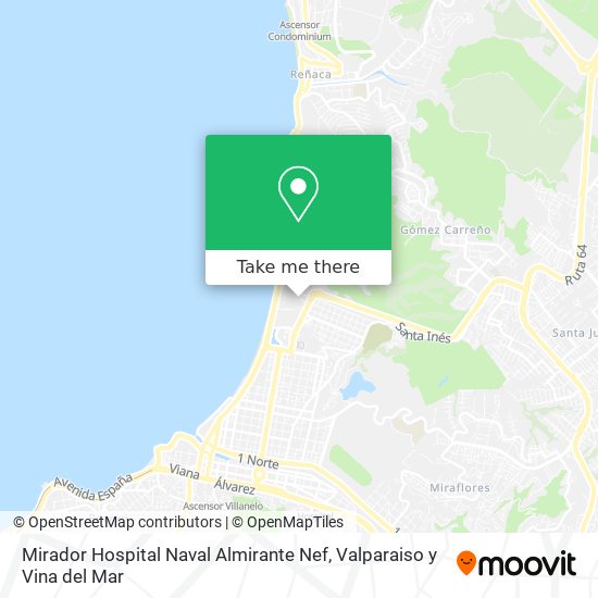 Mirador Hospital Naval Almirante Nef map