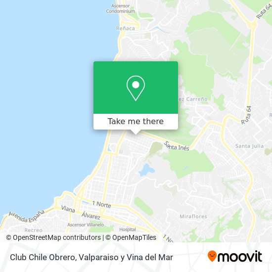 Club Chile Obrero map