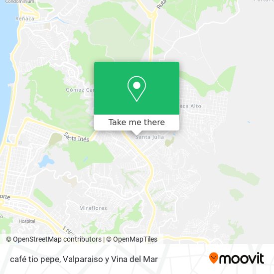 Mapa de café tio pepe