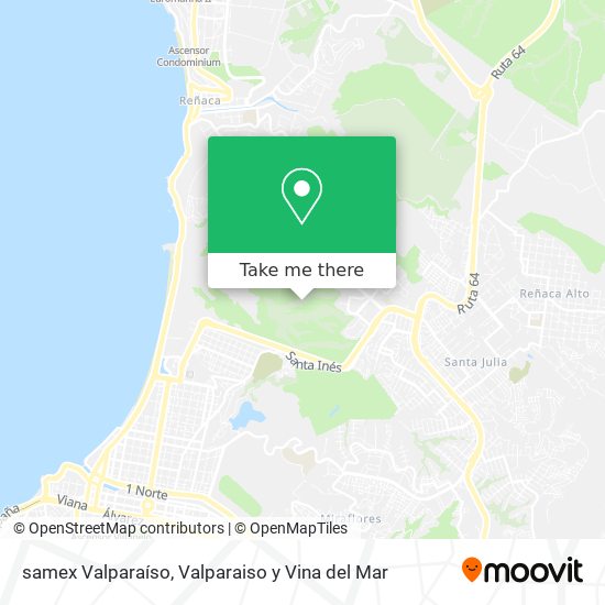 samex Valparaíso map