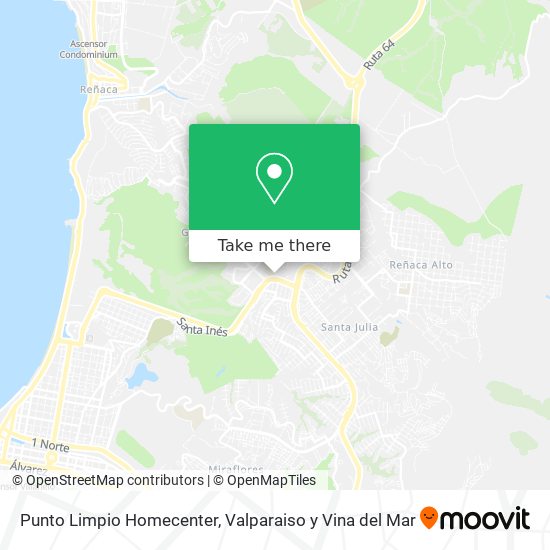 Mapa de Punto Limpio Homecenter