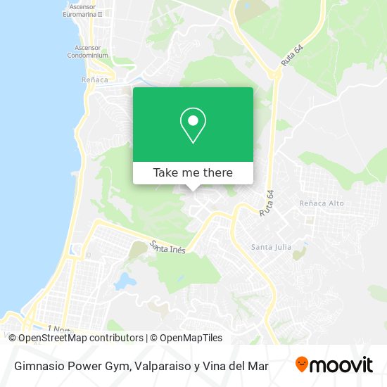 Gimnasio Power Gym map