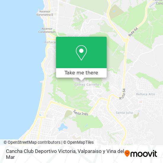 Mapa de Cancha Club Deportivo Victoria