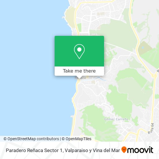 Paradero Reñaca Sector 1 map