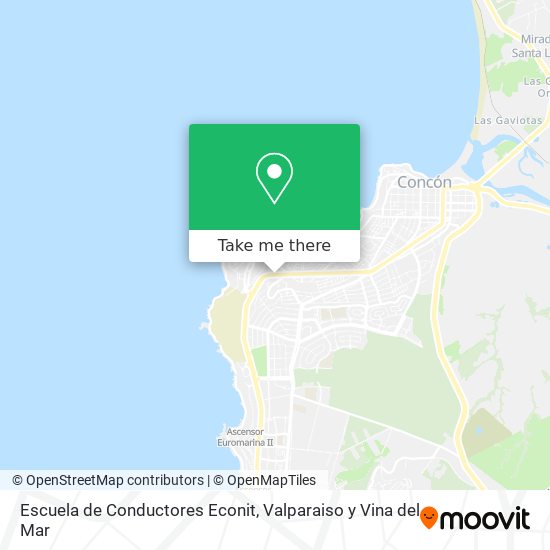 Escuela de Conductores Econit map