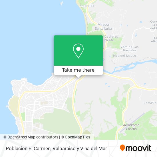 Población El Carmen map