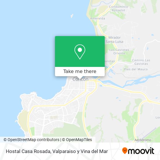 Mapa de Hostal Casa Rosada