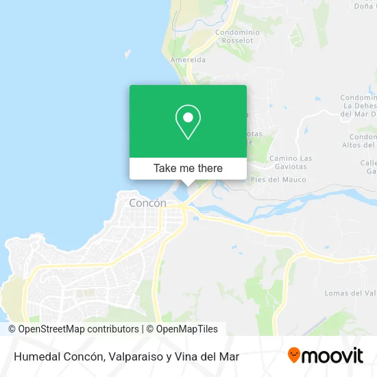 Mapa de Humedal Concón