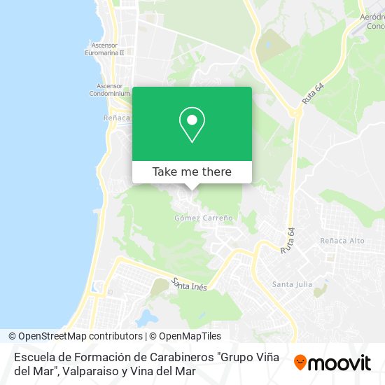 Escuela de Formación de Carabineros "Grupo Viña del Mar" map