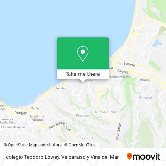 Mapa de colegio Teodoro Lowey