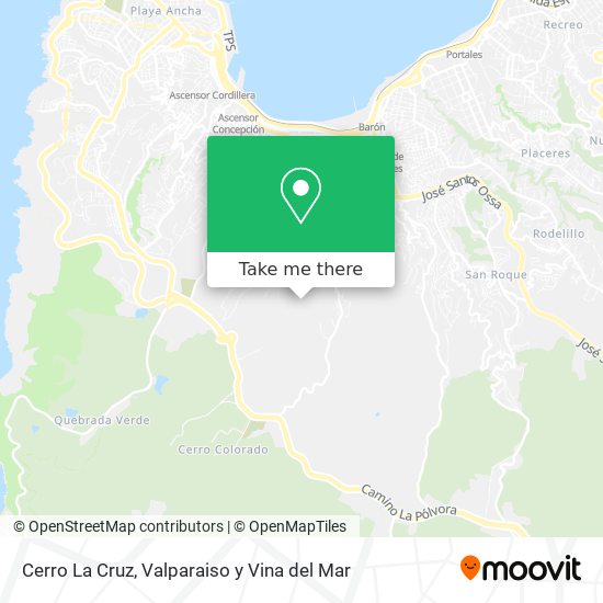 Cerro La Cruz map