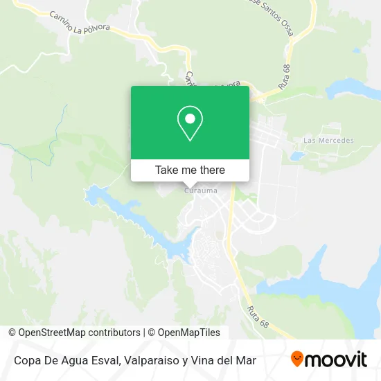 Mapa de Copa De Agua Esval