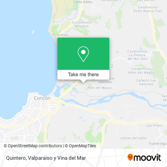 Mapa de Quintero