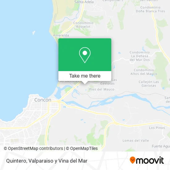 Mapa de Quintero
