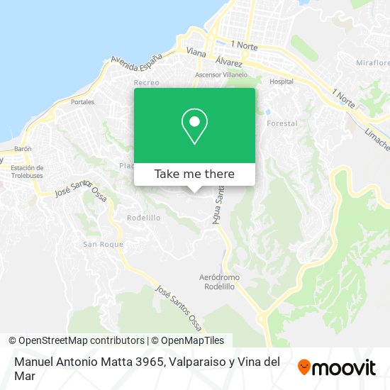 Manuel Antonio Matta 3965 map