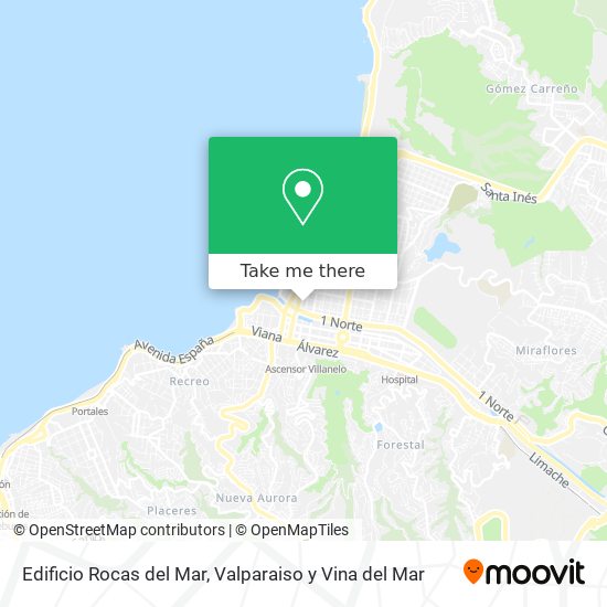 Mapa de Edificio Rocas del Mar