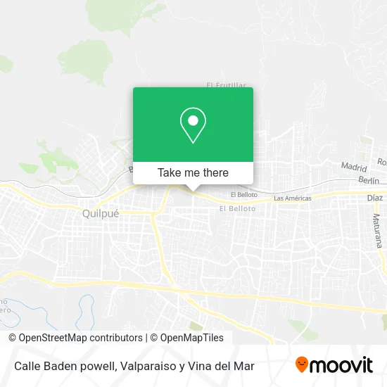 Mapa de Calle Baden powell