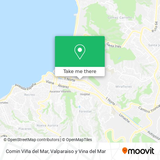 Mapa de Comin Viña del Mar