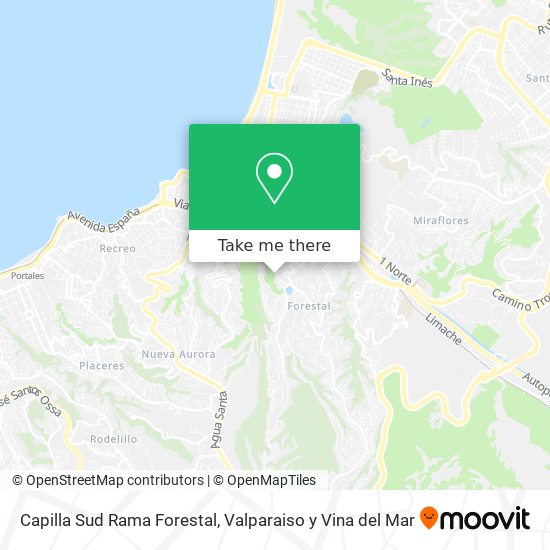 Capilla Sud Rama Forestal map