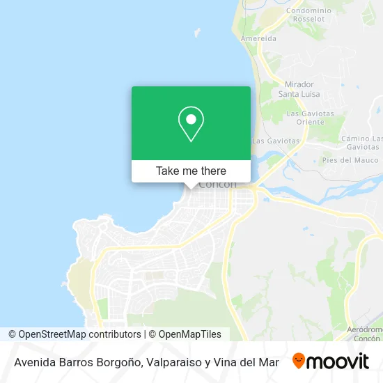 Mapa de Avenida Barros Borgoño