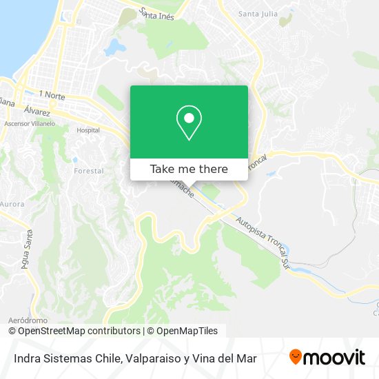 Indra Sistemas Chile map