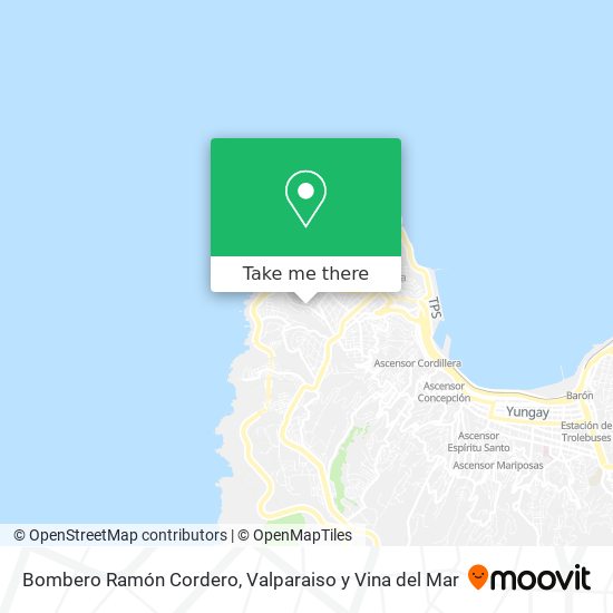 Bombero Ramón Cordero map
