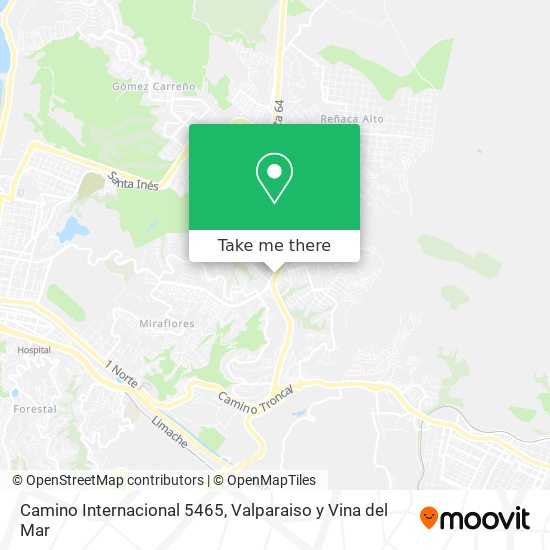 Camino Internacional 5465 map