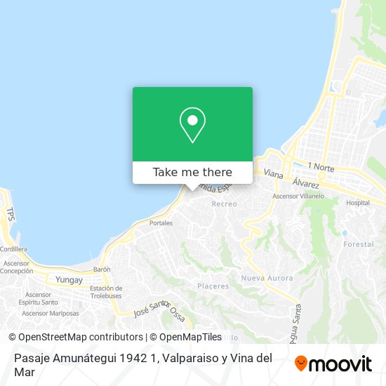 Mapa de Pasaje Amunátegui 1942 1