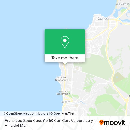 Francisco Sosa Cousiño 60,Con Con map