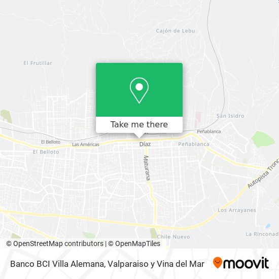Banco BCI Villa Alemana map