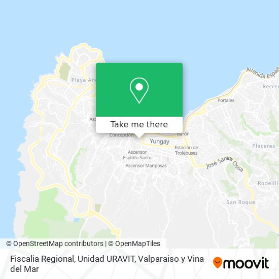Mapa de Fiscalia Regional, Unidad URAVIT