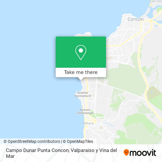 Campo Dunar Punta Concon map