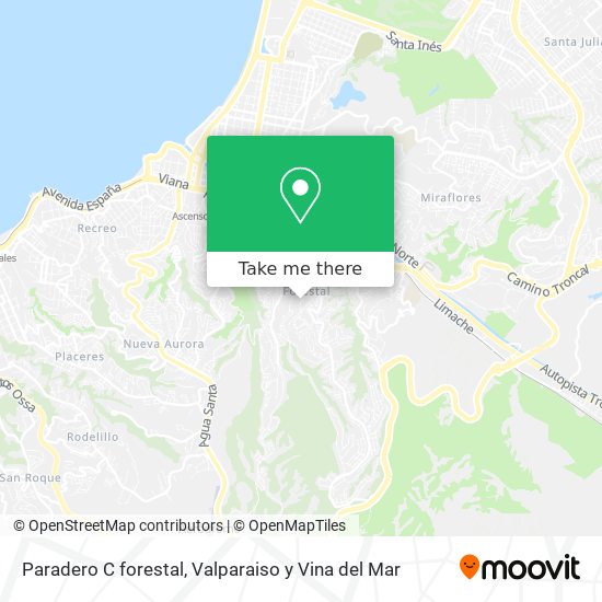 Mapa de Paradero C forestal